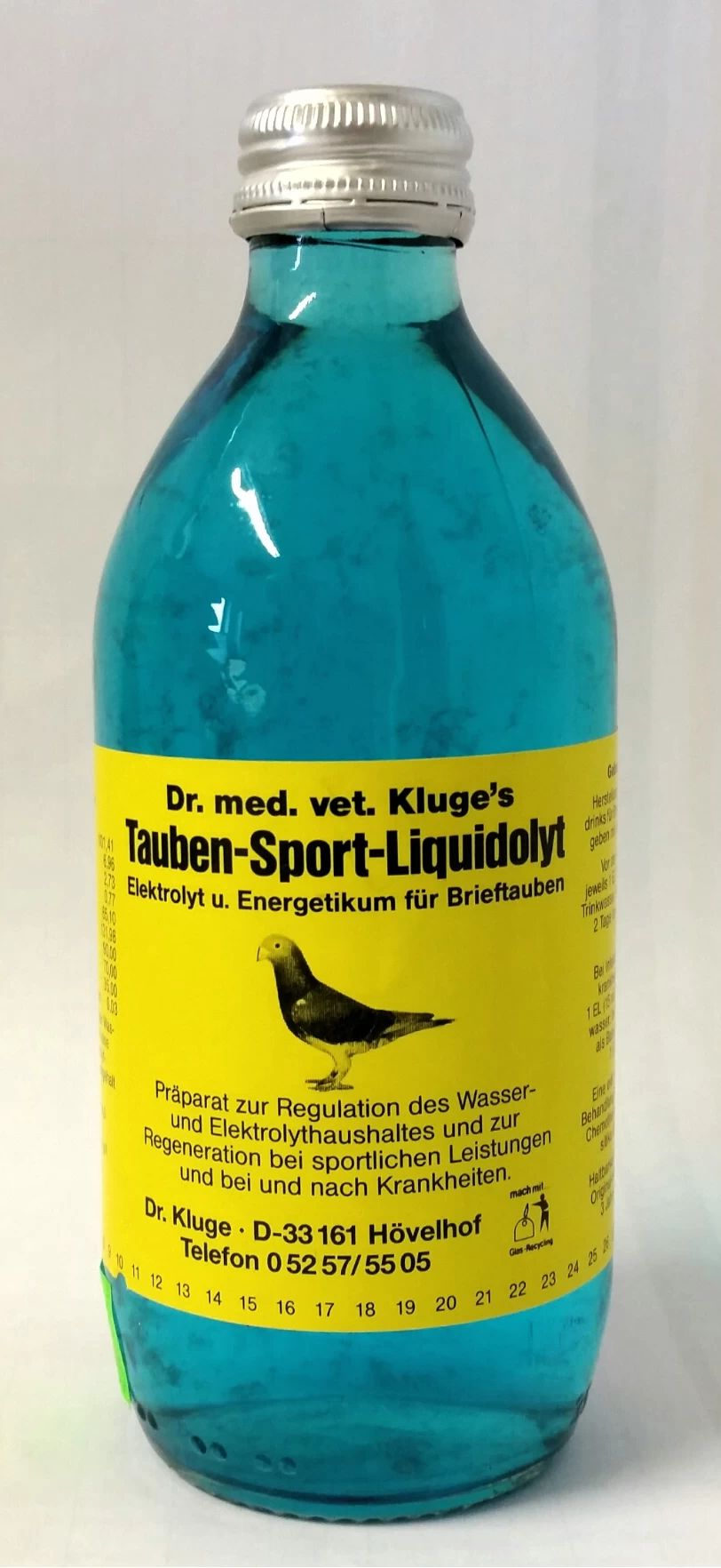 Dr. Kluge Tauben-Sport-Liquidolyt Blaue Bombe 330 Ml 1 Dr. Kluge Tauben-Sport-Liquidolyt Blaue Bombe 330 Ml