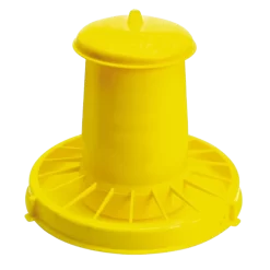 Futterautomat Mit Deckel Für Geflügel Gelb 7kg